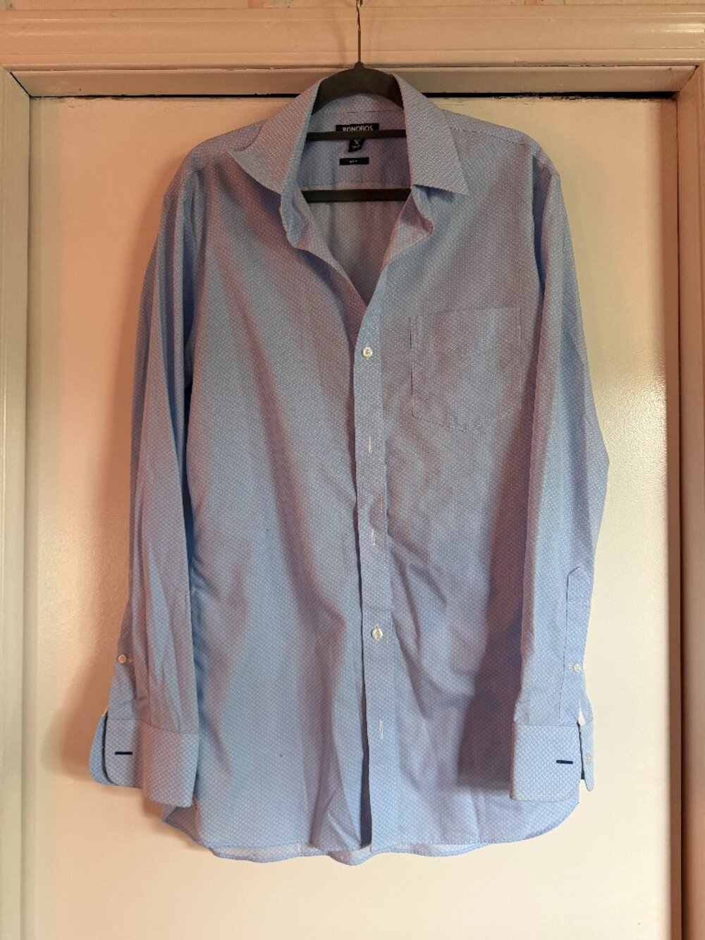 Bonobos Blue Patterned Dress Shirt